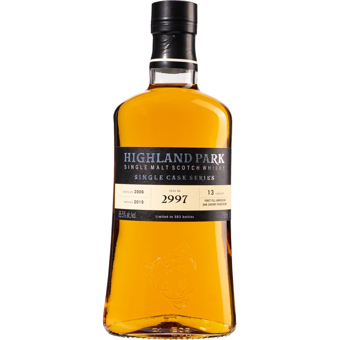 Highland Park 13 year old First Fill American Oak Sherry Puncheon # 2997 2006