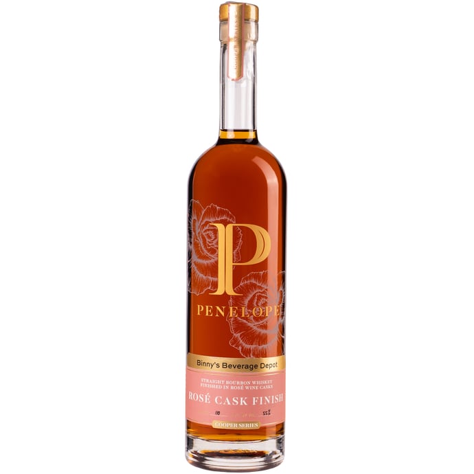 Penelope Bourbon Finished in ex Rose Wine Cask Binny's Handpicked Barrel #401