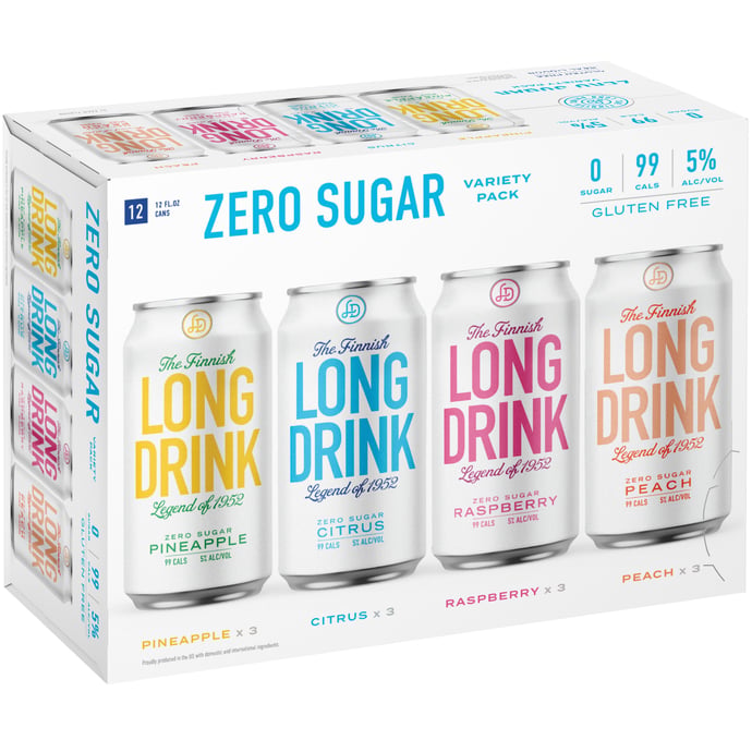 The Long Drink Company Zero Variety Cocktail