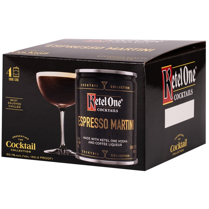Ketel One Espresso Martini 4 Pack Cans