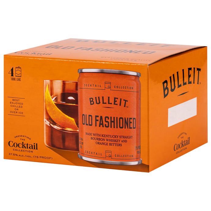 Bulleit Old Fashioned 4 Pack Cans