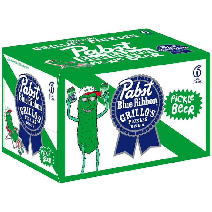 Pabst Blue Ribbon and Grillo's Pickle Beer