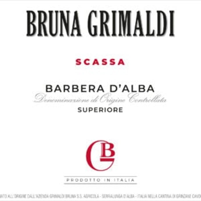Bruna Grimaldi Barbera d'Alba Superiore Scassa 2024