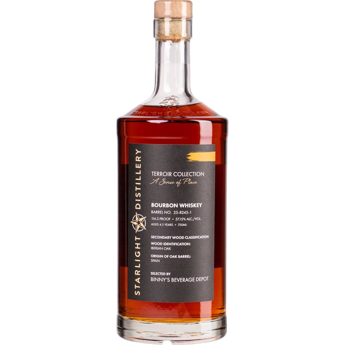 Huber's Starlight Distillery Terroir Collection Bourbon Finished in Iberian Oak