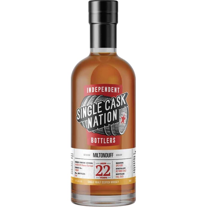 Single Cask Nation Miltonduff 22 year old First Fill Oloroso Cask # 160841 2002