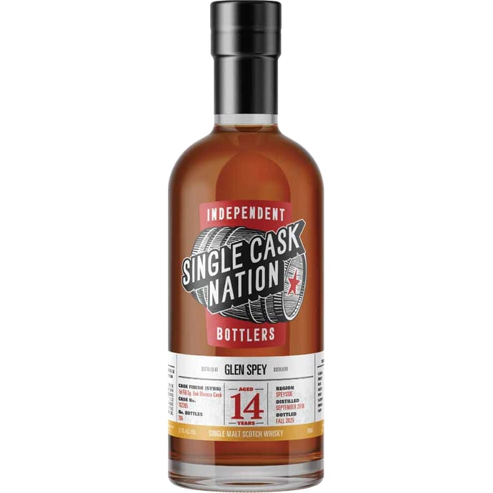 Single Cask Nation Glen Spey 14 year old First Fill Oloroso Cask # 162265 2010