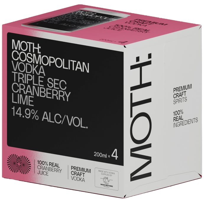Moth Drinks Cosmopolitan 4pk