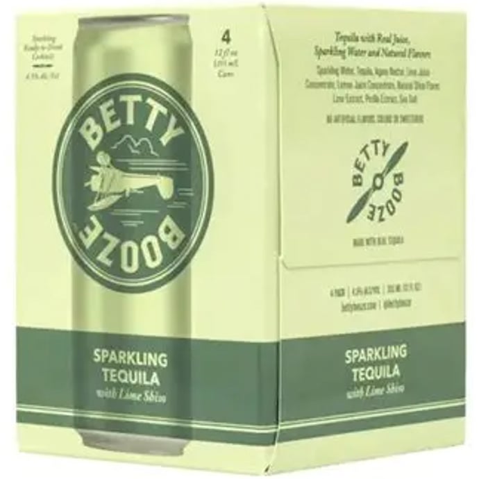 Betty Booze Sparkling Tequila with Lime Shiso Cocktail