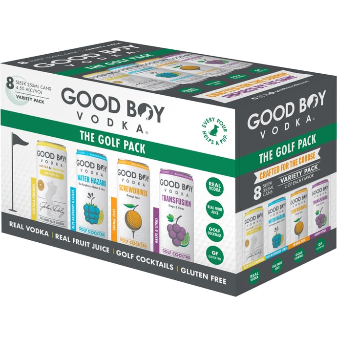 Good Boy Vodka Cocktail Golf Pack Variety