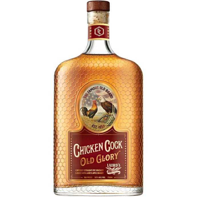 Chicken Cock Old Glory Kentucky Straight Rye Blended with Laird's Apple Brandy
