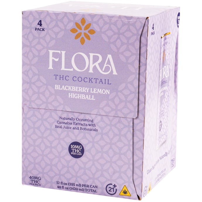 Flora Blackberry Lemon Highball 10mg THC 5mg CBD