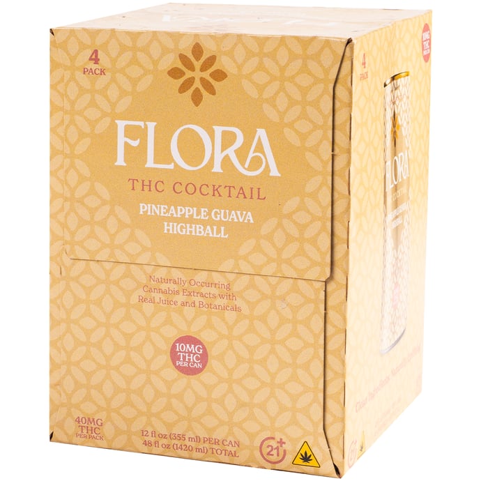 Flora Pineapple Guava Highball 10mg THC 5mg CBD