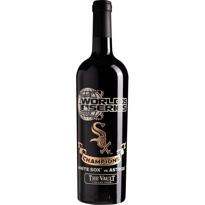 Chicago White Sox 2005 World Series Vault Etched Cabernet Sauvignon