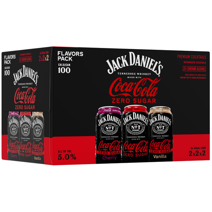 Jack Daniel's Jack and Coke Zero Variety Pack