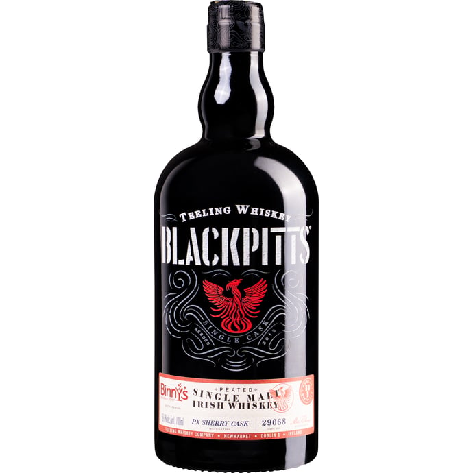 Teeling Blackpitts Cask Strength Peated Irish Single Malt ex PX Sherry Cask #29668 Binny's Handpicked