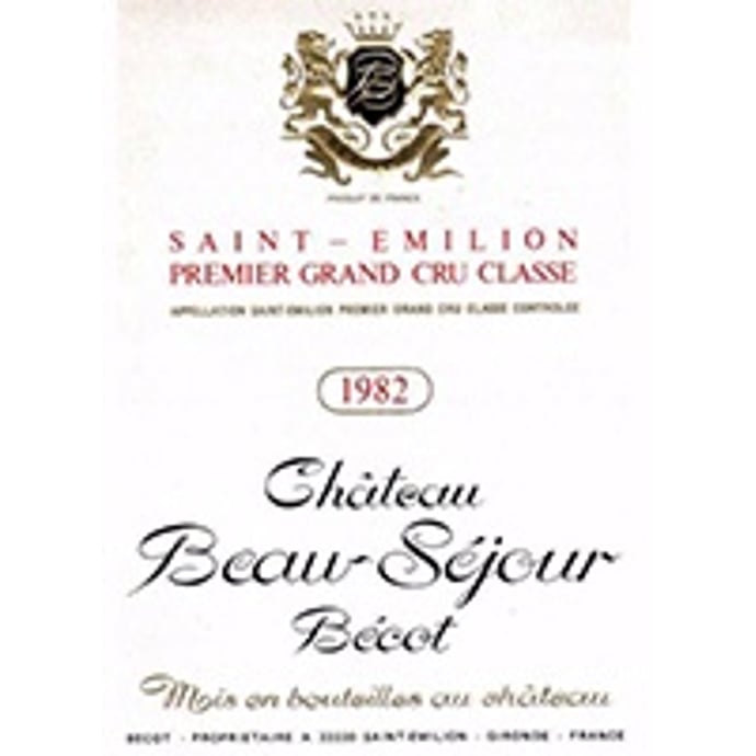 Chateau Beau Sejour Becot Saint Emilion 1982