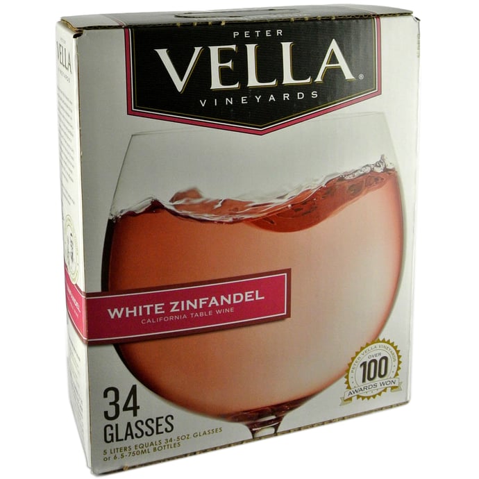 Peter Vella White Zinfandel Box