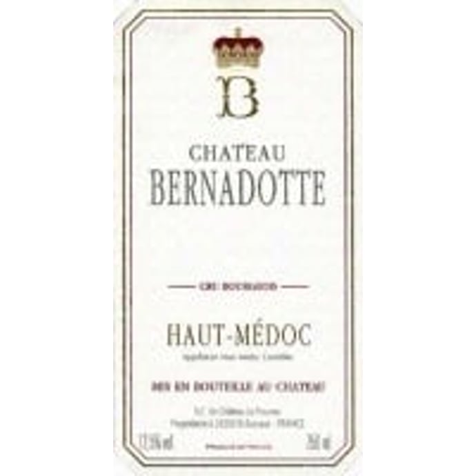 Chateau Bernadotte Haut Medoc 2016