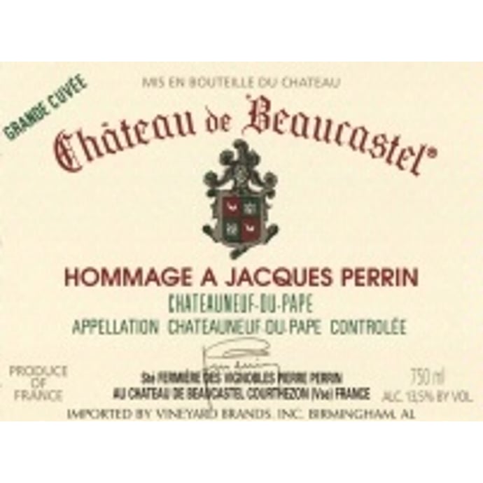 Chateau de Beaucastel Chateauneuf du Pape Hommage a Jacques Perrin 2000