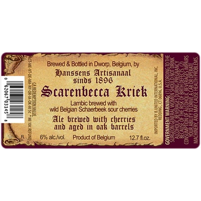 Hanssens Scarenbecca Kriek