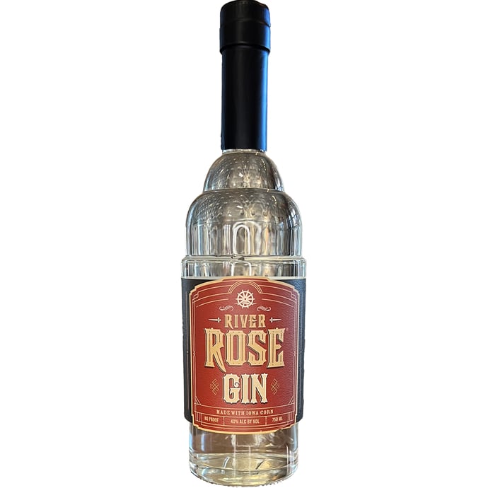River Rose Small Batch Gin by Mississippi River Distilling Company