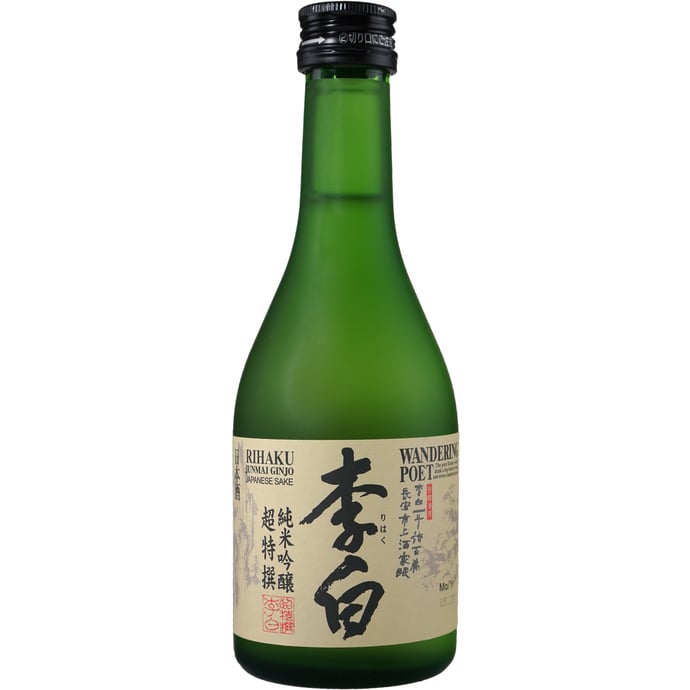 Rihaku Wandering Poet Junmai Ginjo Sake