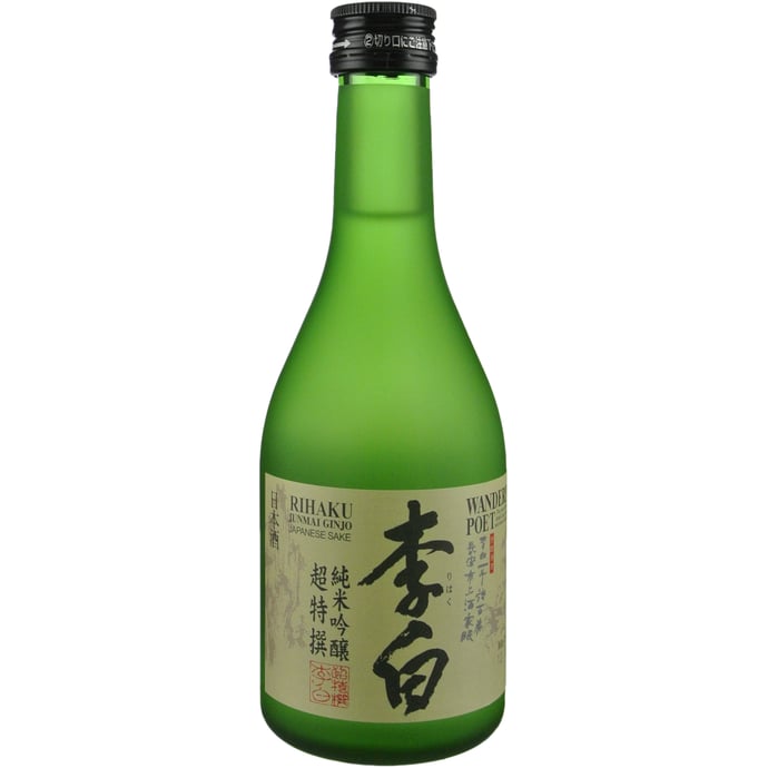 Rihaku Wandering Poet Junmai Ginjo Sake