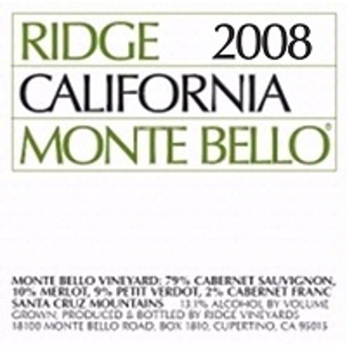 Ridge Monte Bello 2008