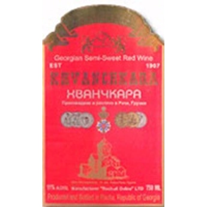 Khvanchkara Dozortsev Semi Sweet Red Glass Bottle