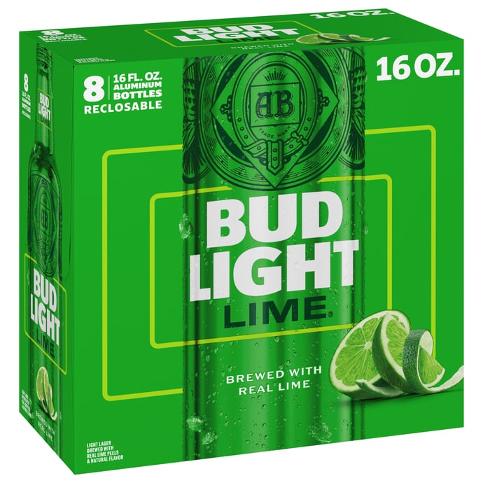 Bud Light Lime Aluminum Bottles