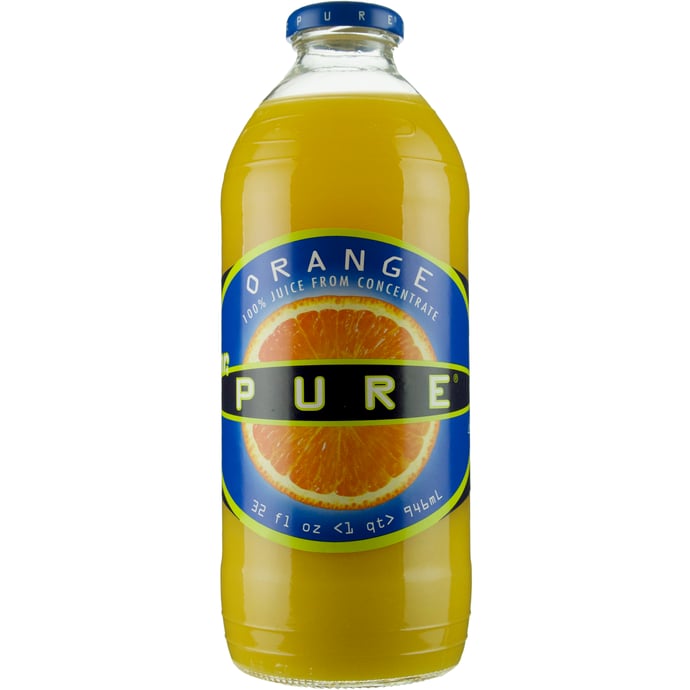 Mr Pure Orange Juice 32 oz Bottle