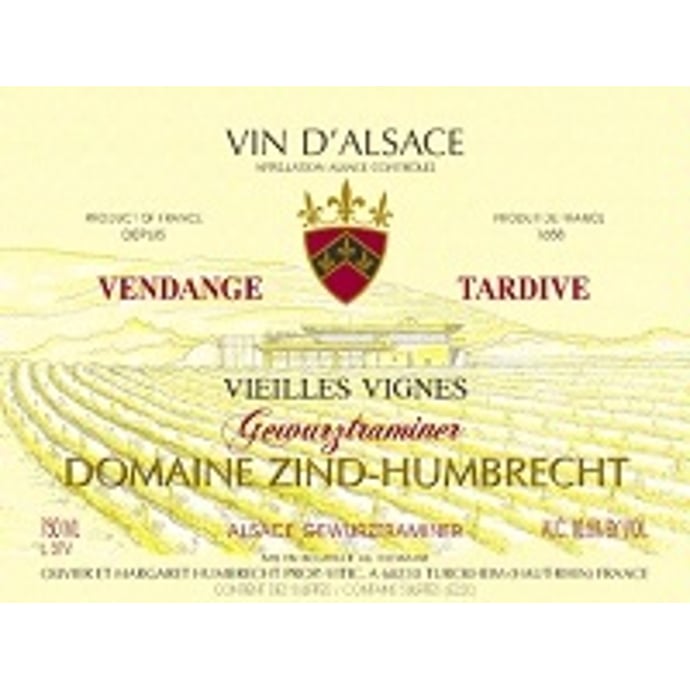 Zind Humbrecht Vendange Tardive Vieilles Vignes Gewurztraminer 2010 Half Bottle