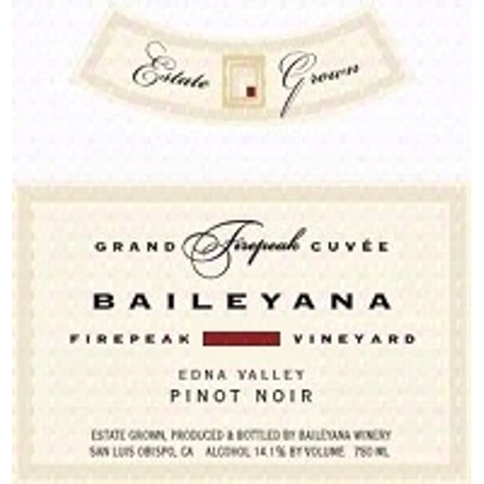 Baileyana Fire Peak Pinot Noir 2020
