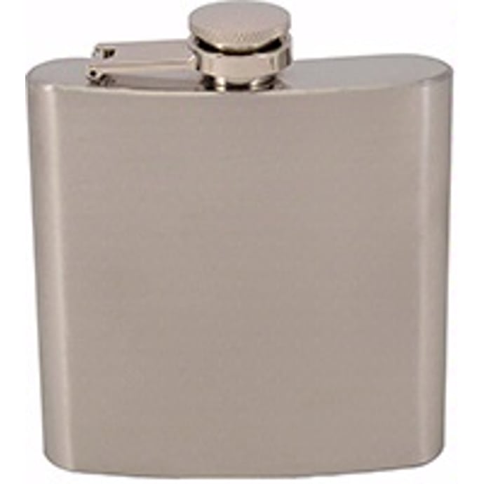 Wrap Art Six Ounce Stainless Steel Flask With Funnel