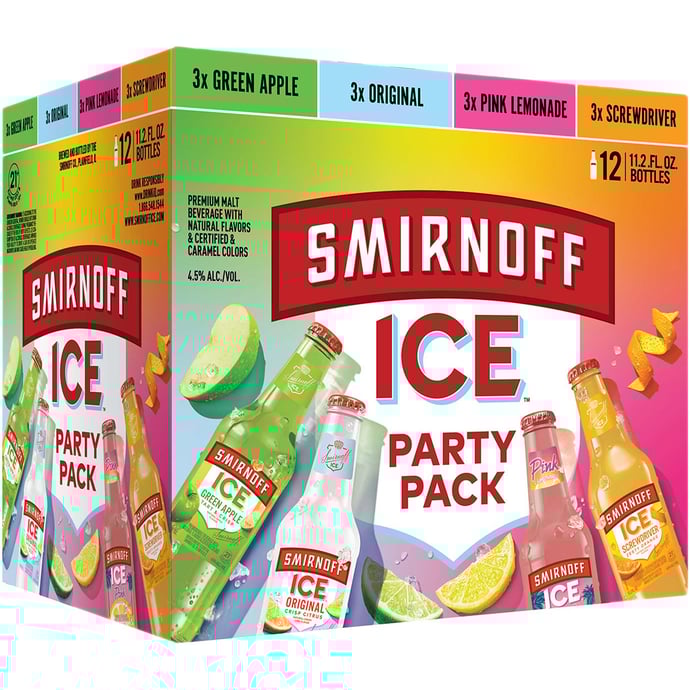 Smirnoff Ice Party Pack 12 pack of oz Bottle