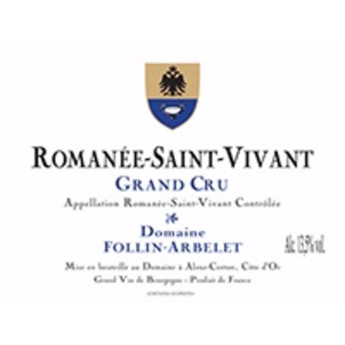 Domaine Follin Arbelet Romanee Saint Vivant 2012