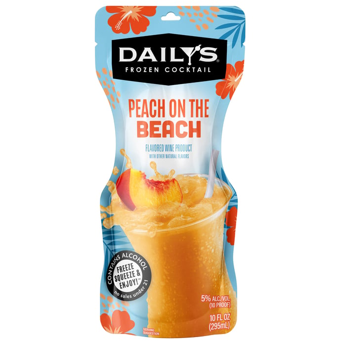 Daily's Frozen Peach on Beach