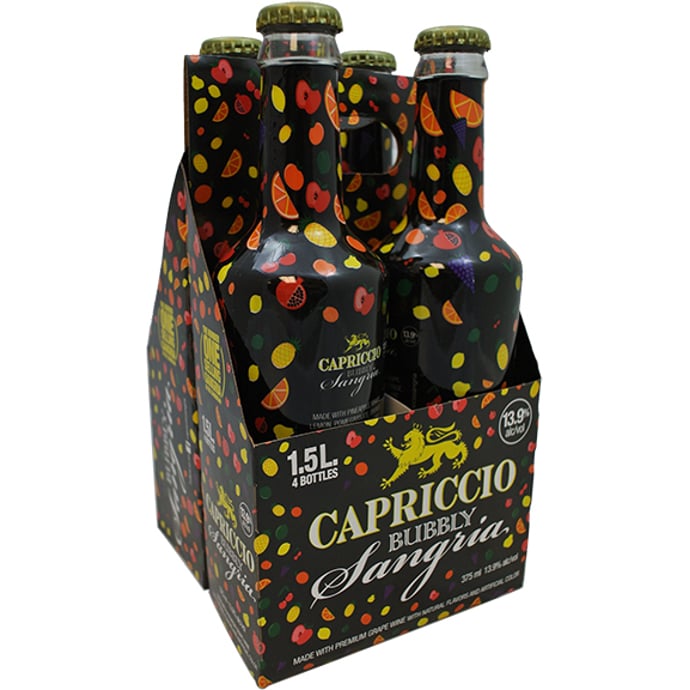 Capriccio Bubbly Sangria Red 4 Pack