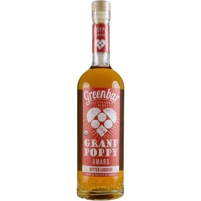 Greenbar Distillery Grand Poppy Amaro Bitter Liqueur