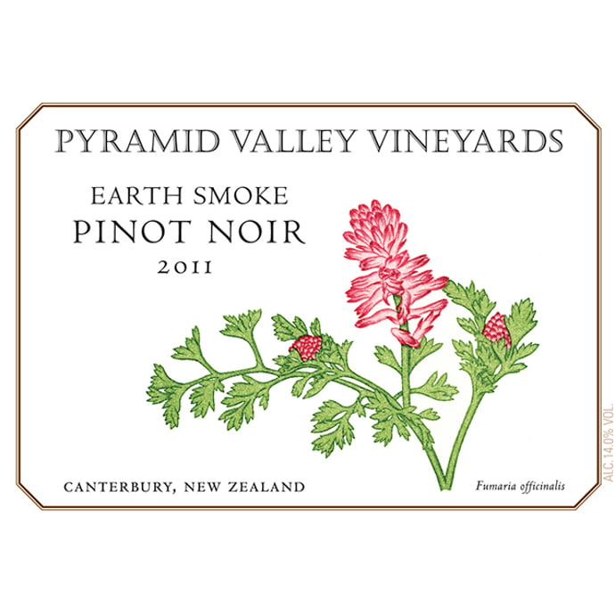 Pyramid Valley Pinot Noir Earth Smoke Vineyard 2011