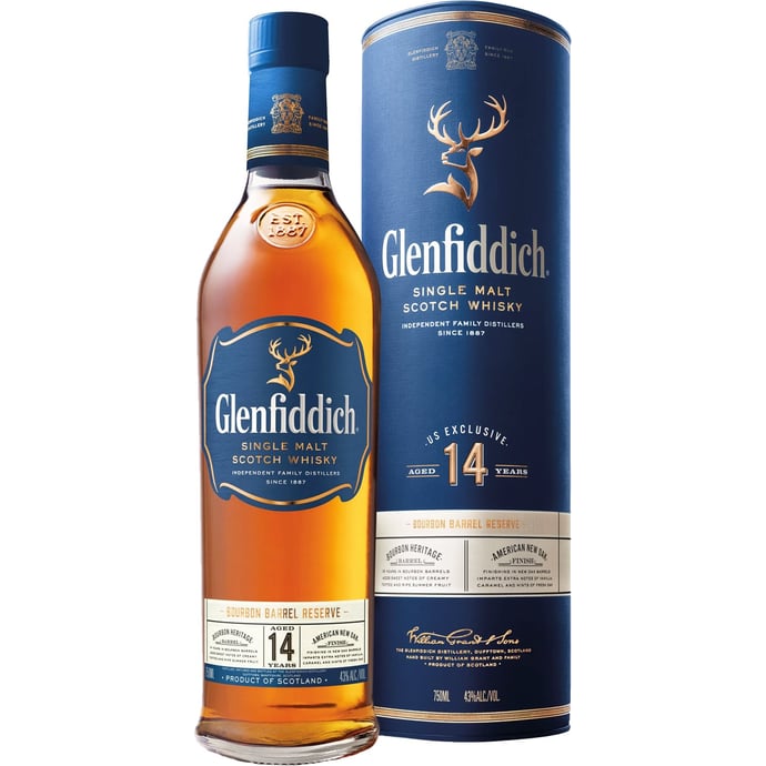 Glenfiddich 14 Year Bourbon Barrel Reserve