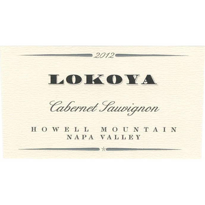 Lokoya Cabernet Sauvignon Howell Mountain 2012