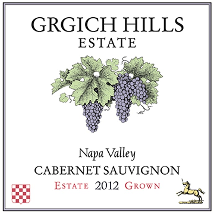 Grgich Hills Cabernet Sauvignon 2012 Half Bottle