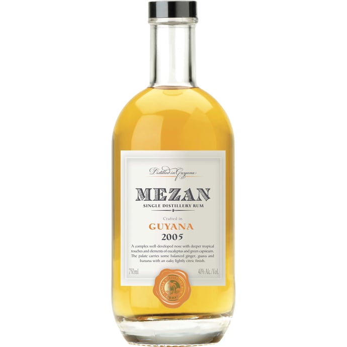 Mezan Vintage Guyana Rum Bottled in 2015 2005