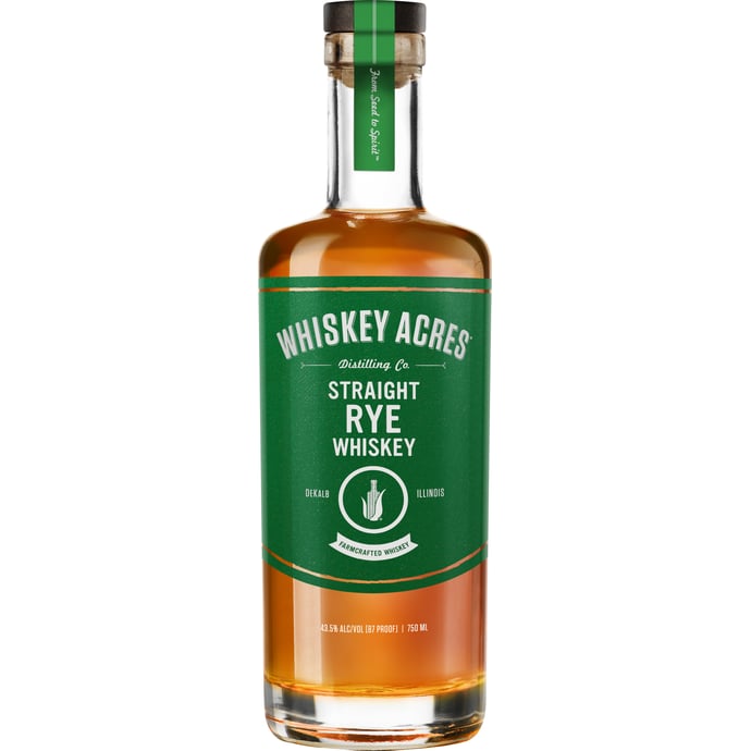 Whiskey Acres Straight Rye Farmcrafted Whiskey
