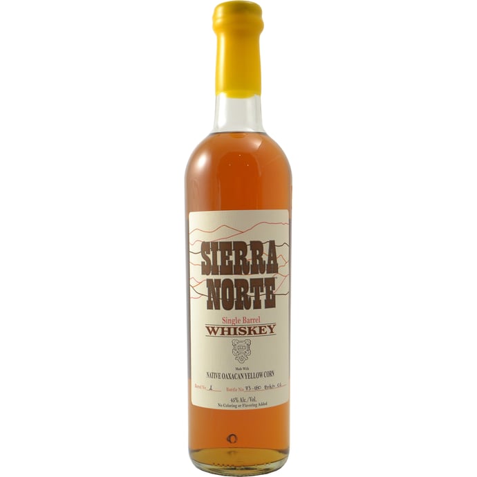 Sierra Norte Single Barrel Whiskey made with Native Oaxacan Yellow Corn