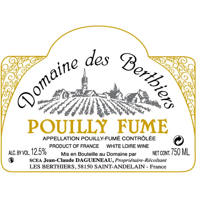 Jean Claude Dagueneau Pouilly Fume Domaine des Berthiers 2017