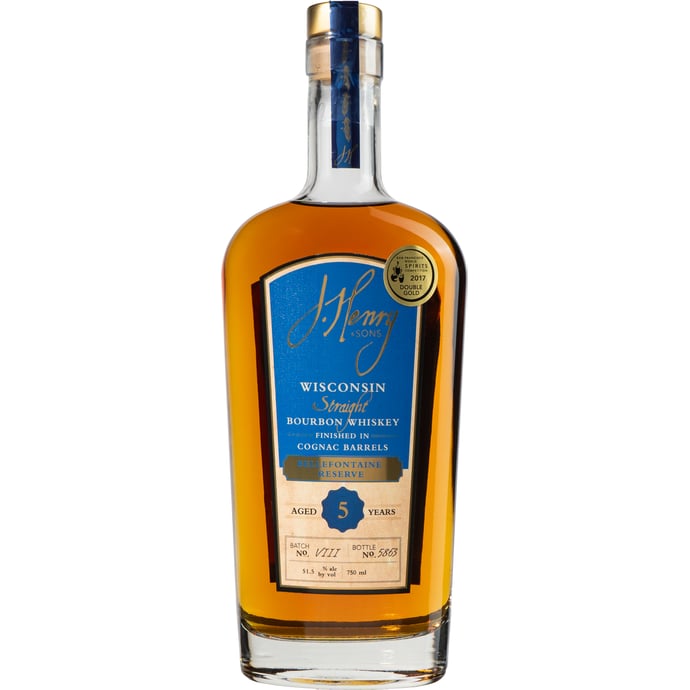 J. Henry & Sons Bellefontaine Reserve Bourbon Finished in ex VSOP Cognac Barrel