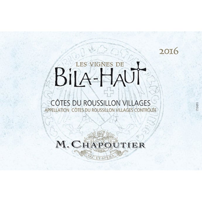 Les Vignes Bila Haut Rouge M Chapoutier 2016