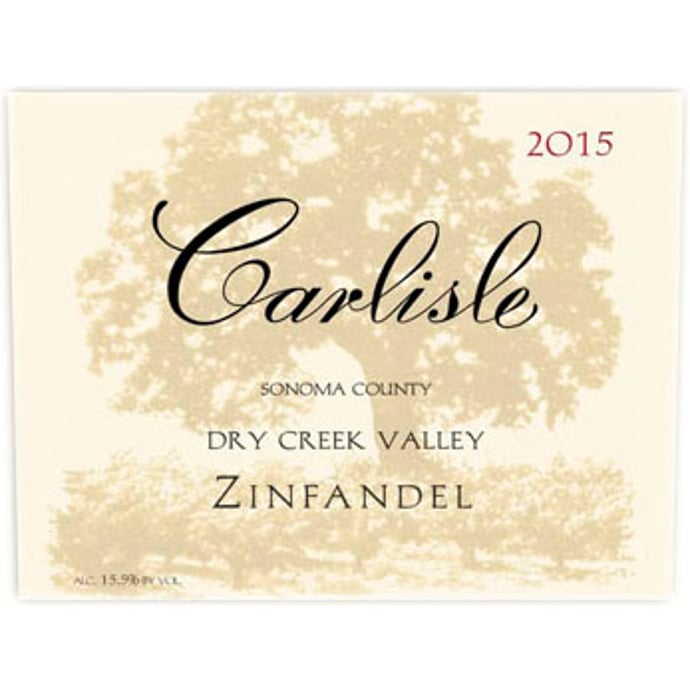 Carlisle Zinfandel Dry Creek Valley 2015